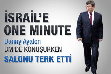 Bir 'one minute' de Davutoğlu'ndan