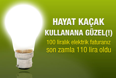 Elektriğe yüksek zam