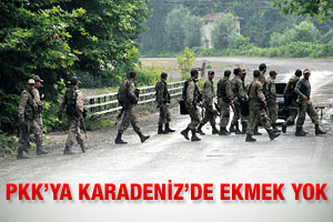 Karadeniz'den PKK'ya ekmek yok