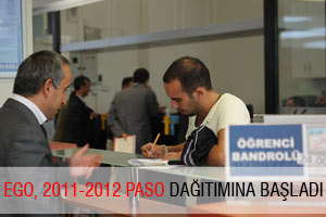 EGO, 2011-2012 PASO DAĞITIMINA BAŞLADI
