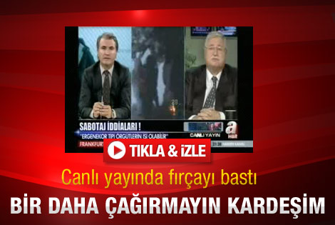 Canlı yayında sözümü kesmeyin diye bağırdı - İzle