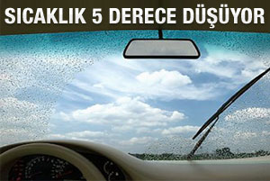 Sıcaklıklar 5 derece azalacak