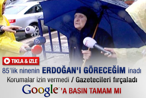 Başbakan'ı görmek isteyen 85'lik nine güldürdü