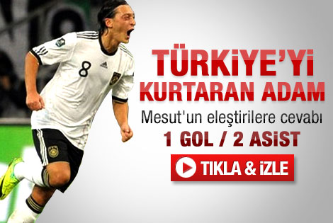 Mesut Türkiye'yi kurtardı