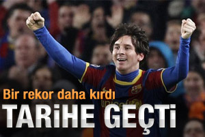 Messi tarihe geçti