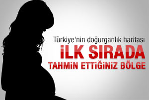 Türkiye'nin en doğurgan bölgesi