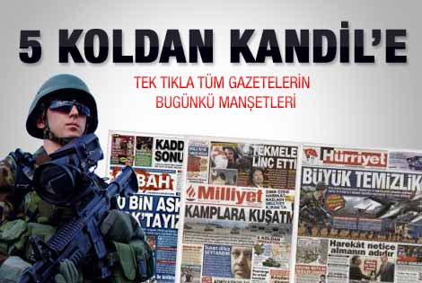 21 Ekim 2011 günün gazete manşetleri