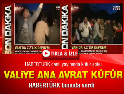 Habertürk ekranlarında devletin valisine ana-avrat küfür