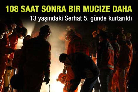 Serhat Tokay 108 saat sonra kurtarıldı