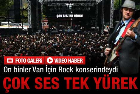 Rockçılar Van için konser verdi - foto