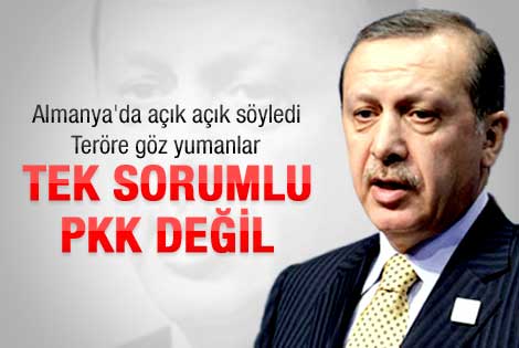 Erdoğan: Tek sorumlu PKK değil