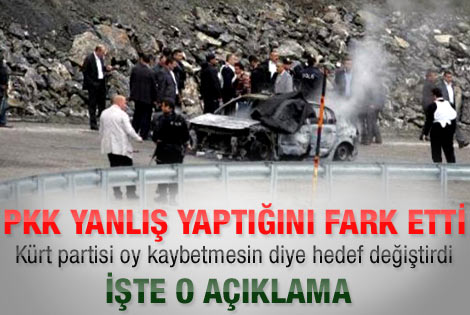 PKK saldırıyı resmen üstlendi