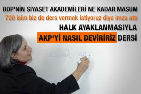 BDP akademisinde AKP'yi nasıl deviririz dersi
