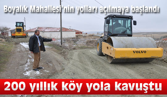 200 yıllık köy yola kavuştu