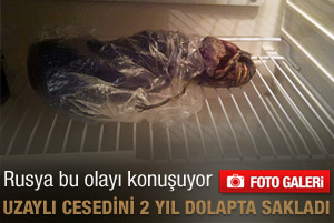 Uzaylı cesedini 2 yıl buzdolabında sakladı