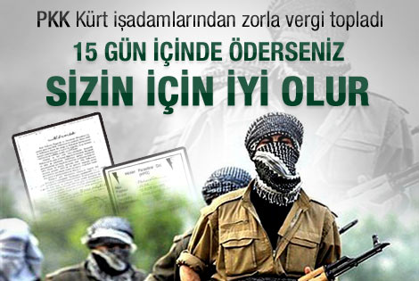 PKK'dan Kürt işadamlarına damgalı vergi tebligatı