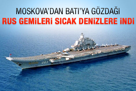 Rus donanması Suriye sularında