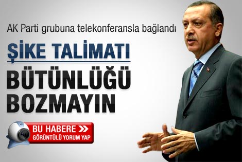 Erdoğan şike yasası talimatını telekonferansla verdi