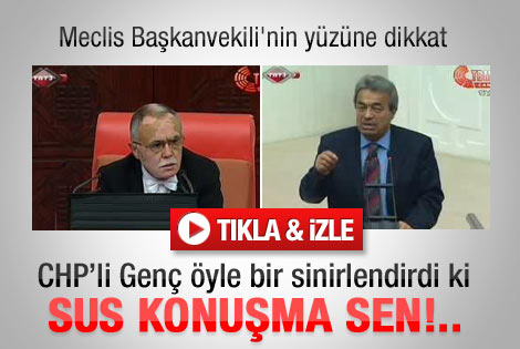 Tunceli vekili TBMM Başkanı'nı sinirlendirdi
