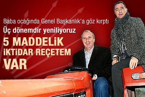 Muharrem İnce'den 5 maddelik iktidar reçetesi
