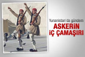 Yunan ordusunun iç çamaşırları ülke gündeminde