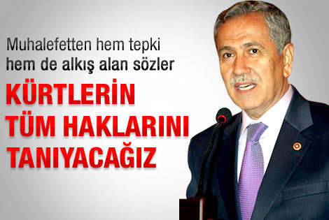 Arınç: Kürt halkına tüm haklarını vereceğiz