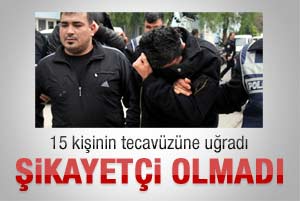 15 kişi tecavüz etti şikayetçi olmadı