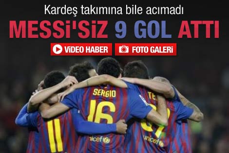 Barcelona'dan gol şov