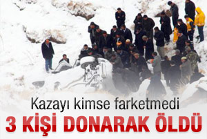 Kurtarılmayı beklerken donarak öldüler