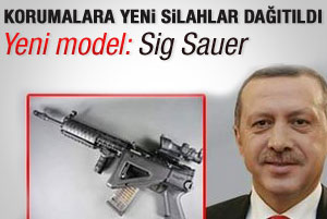 Erdoğan'ın korumalarına yeni silah