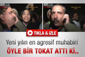 Canlı yayında muhabirden okkalı tokat - İzle
