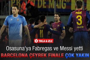 Barcelona çeyrek finale çok yakın