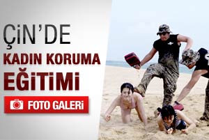 Kadın güvenlik görevlilerinin zorlu eğitim
