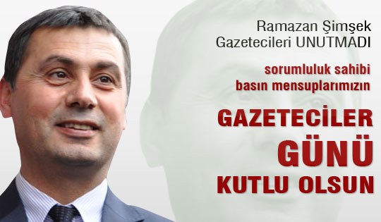 Şimşek, Gazetecileri unutmadı