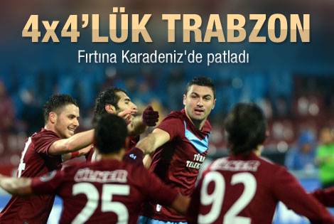 Trabzon Samsun'u 4'ledi