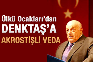 Ülkü Ocakları'ndan Denktaş'a akrostişli veda