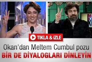 Okan Bayülgen'den Meltem Cumbul pozu - İzle