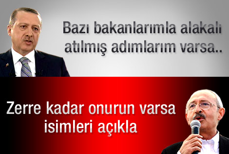 Kılıçdaroğlu'ndan Başbakan'a isimleri açıkla çağrısı