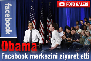Obama Facebook merkezini ziyaret etti -Foto
