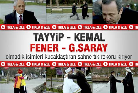 TRT Erdoğan ile Kılıçdaroğlu'nu kucaklaştırdı - İzle