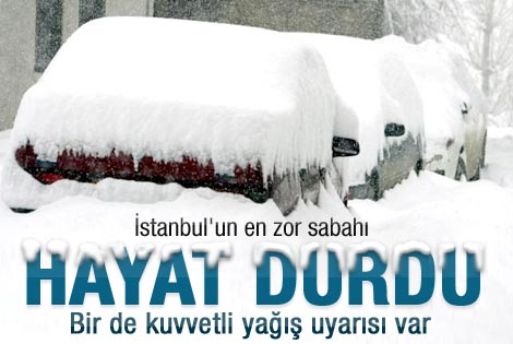 İstanbul'a kuvvetli kar yağışı uyarısı