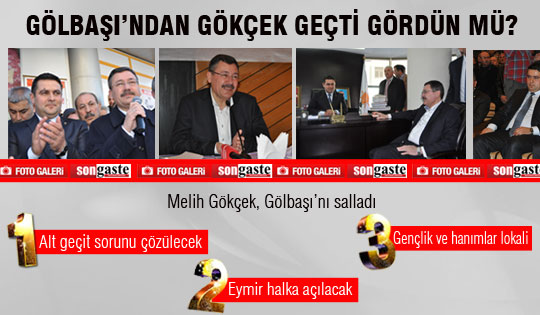 Gökçek'ten Gölbaşı'na 3 büyük müjde