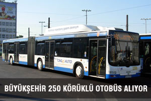 BÜYÜKŞEHİR 250 KÖRÜKLÜ OTOBÜS ALIYOR