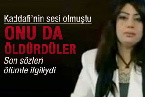 Kaddafi'nin sesini de kıstırdılar