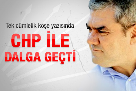 Yılmaz Özdil CHP kurultayını eleştirdi