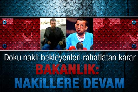 Sağlık Bakanlığı'ndan nakillere devam kararı