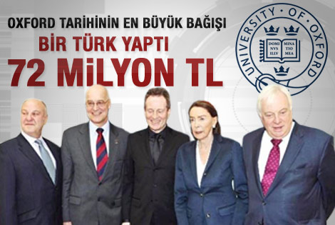 Oxford Üniversitesi'ne en büyük bağış bir Türk'ten