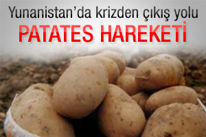 Yunanistan'da patates hareketi hızla yayılıyor