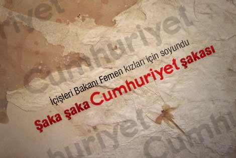 Cumhuriyet'in İdris Naim Şahin karikatürü