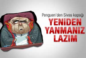 Penguen'den Sivas için manidar kapak